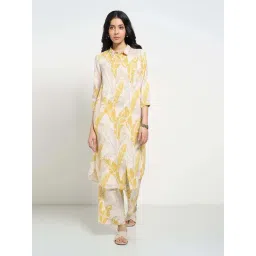 Rangmanch by Pantaloons Yellow Printed Kurtas-picture-28