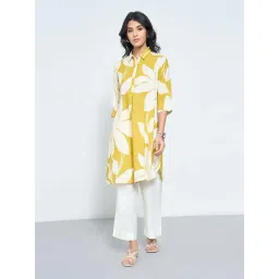 Rangmanch By Pantaloons Yellow Regular Fit Printed Kurta-picture-36