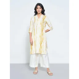 Rangmanch By Pantaloons Yellow Regular Fit Printed Kurta-picture-47
