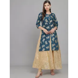 RANGMAYEE Ethnic Motifs Printed Gotta Patti Liva Kurta-picture-17