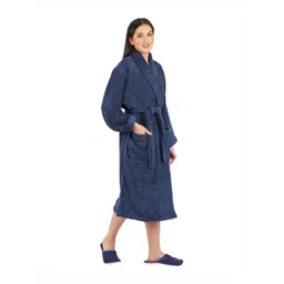 RANGOLI Canningvale Striped Pure Cotton Bath Robe-picture-19