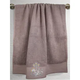 RANGOLI Grey Melange 540 GSM Pure Cotton Soft Bath Towels-picture-33