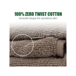 RANGOLI Grey Melange 540 GSM Pure Cotton Soft Bath Towels image 3