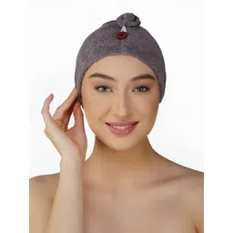 RANGOLI Grey Melange Bamboo 500 GSM Hair Wrap Towel-picture-23