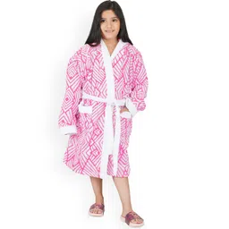 RANGOLI Kids Pink Printed Bathrobe-picture-26