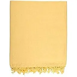 rangoli Men's Silky and Soft Bhagalpuri Dull Chadar (Yellow)-picture-13