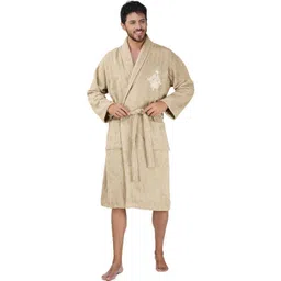 RANGOLI Organic Bamboo Bath Robe With Wraps-picture-33