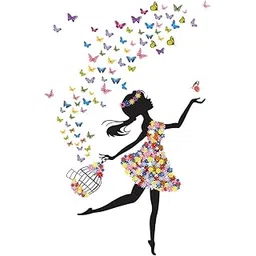 Rangoli Vinyl New Modern Art & Trendy Wall Reusable Self-Adhesive Sticker s For Home Decoration, Living Room, Bedroom Size Large-1426-picture-21