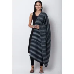 Rangriti Black & Grey Striped Shawl-picture-23