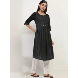 Rangriti Black Striped Kurtas-picture-47