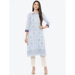 Rangriti Blue Ethnic Motifs Ethnic Printed-picture-17