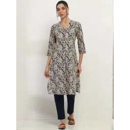 Rangriti Blue Printed Kurta-picture-44