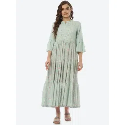 Rangriti Green Embellished Maxi Dress-picture-22