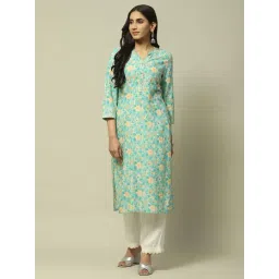 Rangriti Green Printed Straight Kurta-picture-40