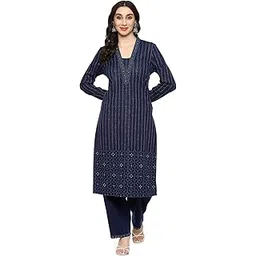 rangriti Maroon Cotton Blend Straight Printed Kurta Palazzo Suit Set For Women-picture-18