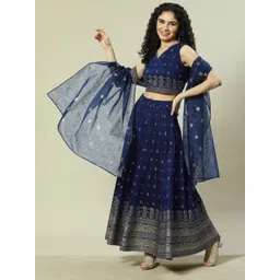 Rangriti Printed Ready to Wear Lehenga & Blouse With Dupatta-picture-28