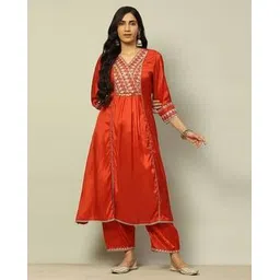 rangriti Women Embroidered A-Line Kurta-picture-11
