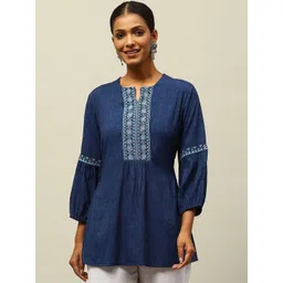 Rangriti Women Embroidered Yoke Design Kurti-picture-36