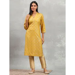 Rangriti Women Ethnic Motifs Woven Design Festive Straight Kurta-picture-19