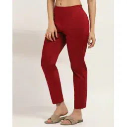 rangriti Women Flat-Front Straight Fit Pants-picture-15