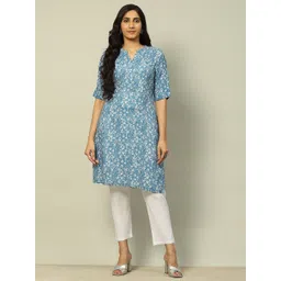 Rangriti Women Printed Chikankari Kurta-picture-25