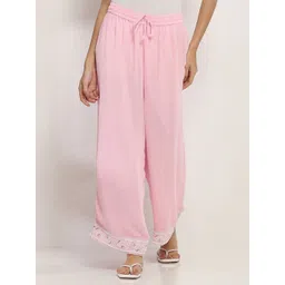 Rangriti Women Printed Knitted Ethnic Palazzos-picture-24