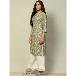 Rangriti Women Printed Sequinned Kurta image 4