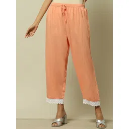 Rangriti Women Relaxed Straight Leg Straight Fit Pleated Parallel Trousers-picture-23