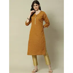 Rangriti Women Woven Design Straight Kurta-picture-18