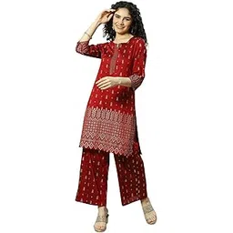 rangriti Women's Cotton Blend Printed Kurta Set-picture-23