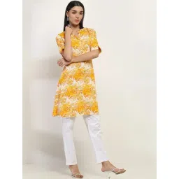 Rangriti Yellow Printed Kurtas-picture-43