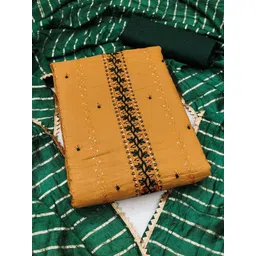 Rangtulika Ethnics Embroidered Unstitched Dress Material-picture-25