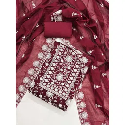 Rangtulika Ethnics Embroidered Unstitched Dress Material-picture-36