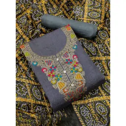 Rangtulika Ethnics Embroidered Unstitched Dress Material-picture-38