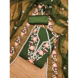 Rangtulika Ethnics Embroidered Unstitched Dress Material-picture-11