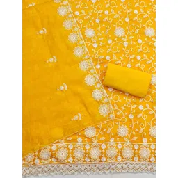 Rangtulika Ethnics Embroidered Unstitched Dress Material image 4