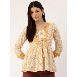 Rangun Women Floral Printed Tiered Top-picture-14