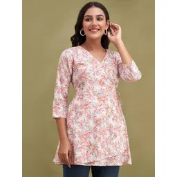 rangun Rangunwomen Floral Print Wrap Top image 1