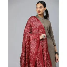 Rani Saahiba Bandhani Printed Art Silk Dupatta-picture-29