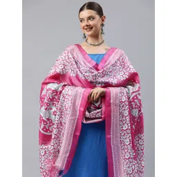 Rani Saahiba Ethnic Motifs Printed Kalamkari Dupatta-picture-33