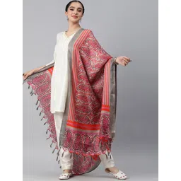 Rani Saahiba Paisley Printed Art Silk Dupatta-picture-32