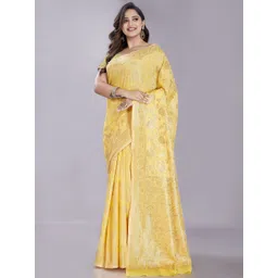 Rani Saahiba Woven Design Zari Chanderi Saree-picture-18