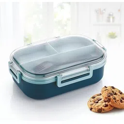ranic Carry Fresh Lunch Box Blue For School Office Collage 3 Containers Lunch Box-picture-20