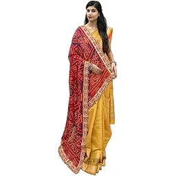 ranisatiya Beautifull Rajasthani Marwari Pure Georget Bandhani Odhna-picture-37