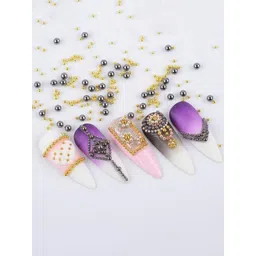 RANORE 3D Metal Nail Design Decoration Art Mix Bead Balls-200gm-picture-29