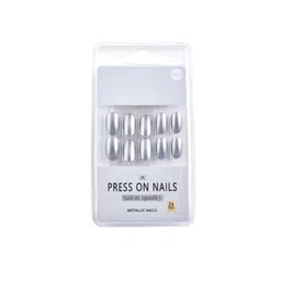RANORE Metallic 24-Pcs Press-On Nails - M06 Silver-picture-24
