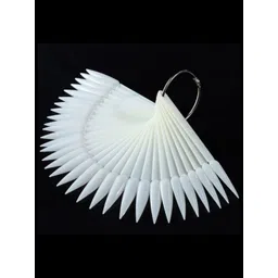 RANORE Set Of 50 False Display Nail Art Wheel Polish Practice Tips-Sticks Tools- White-picture-24