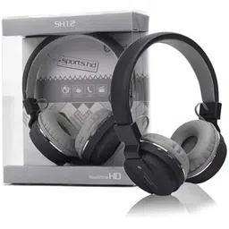 RANZZER SH-12 Wireless Headphones Over Ear Headphone with Mic (Black) Earphone Cable Organizer-picture-36