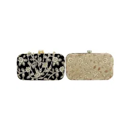 Rapid Costore Set Of 2 Embroidered Box Clutch-picture-25