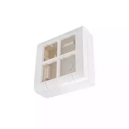 RAPID Sumo Open Modular Surface Box 8 Modular Square White, R-627 (Pack of 5)-picture-27